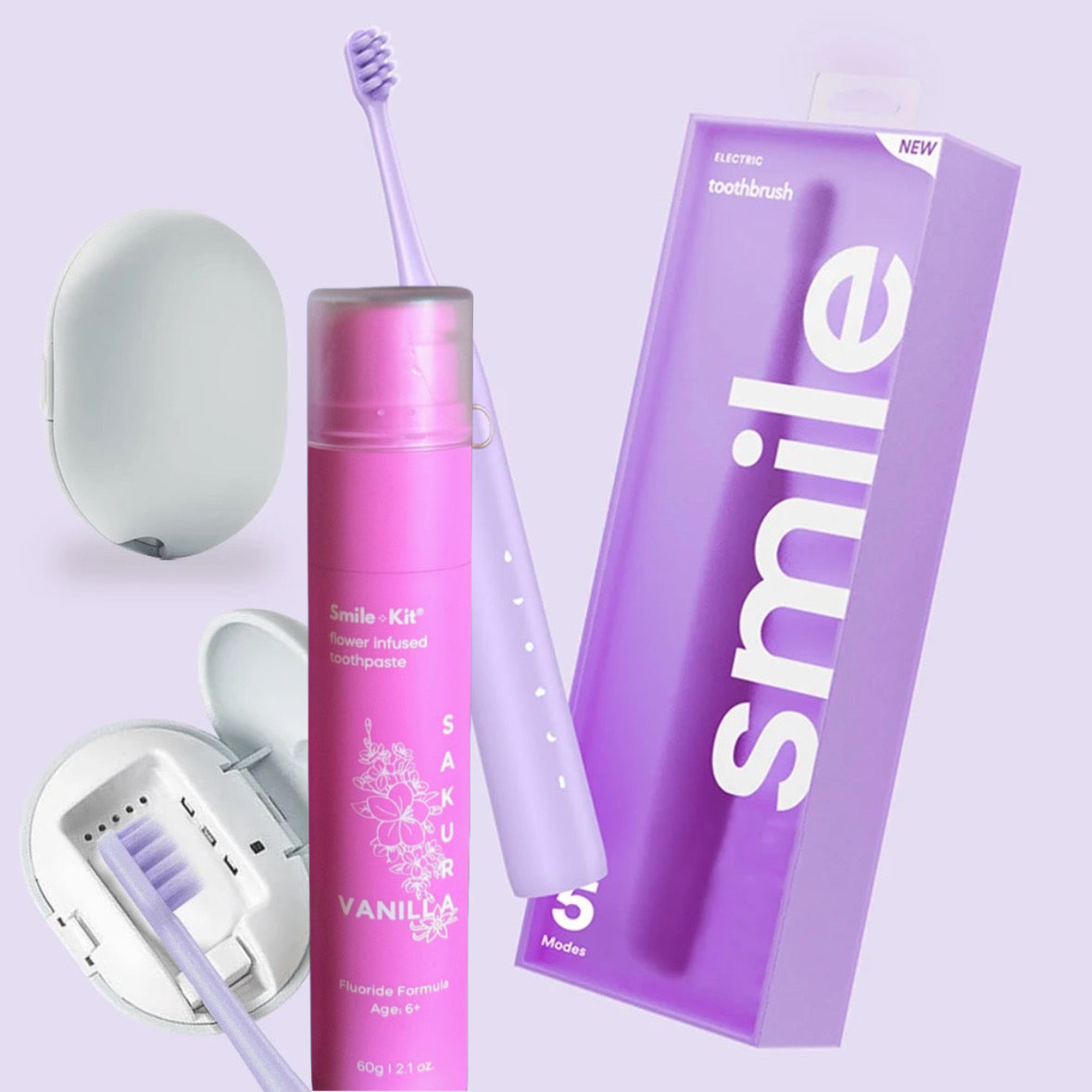 Smile Kit Sakura and Vanilla Flower Infused Fluoride Toothpaste