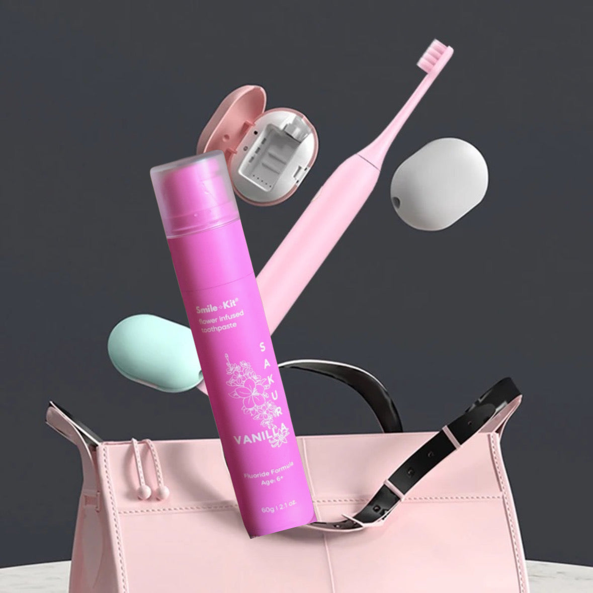 Smile Kit Sakura and Vanilla Flower Infused Fluoride Toothpaste