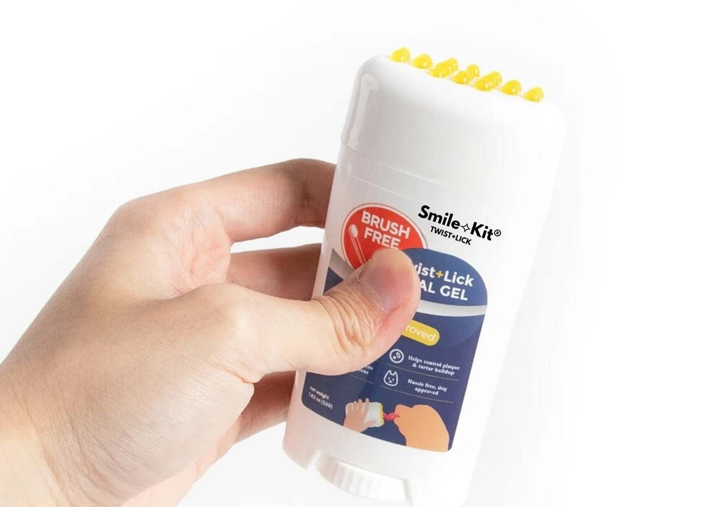 Smile Kit Twist+Lick Brush Free Oral Gel for Dogs