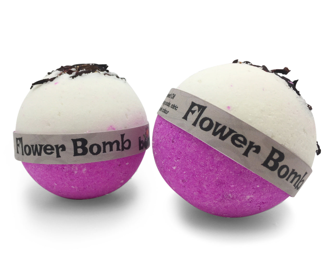 Flower Bomb Hibiscus Flower & Pink Lychee Fizzy Bubble Bath Bomb