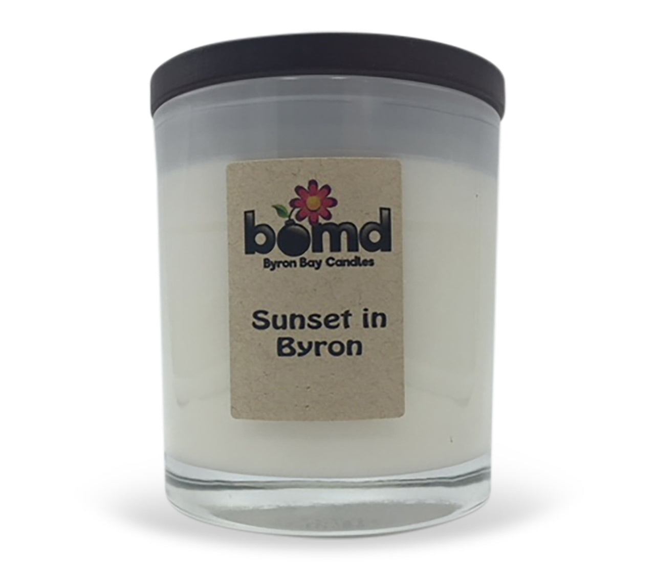 Sunset in Byron Bubble Bomb with Wooden Wick 100% Soy Candle Gift Set