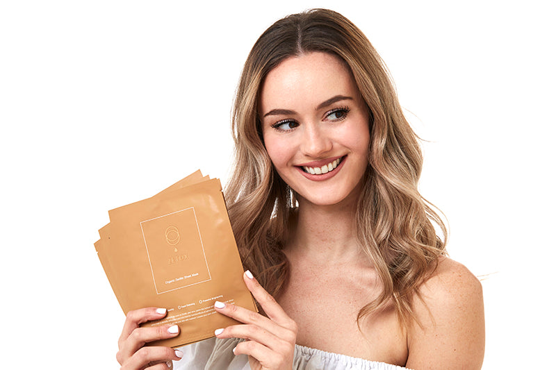Zetox Luminous Sheet Mask 4 piece box set