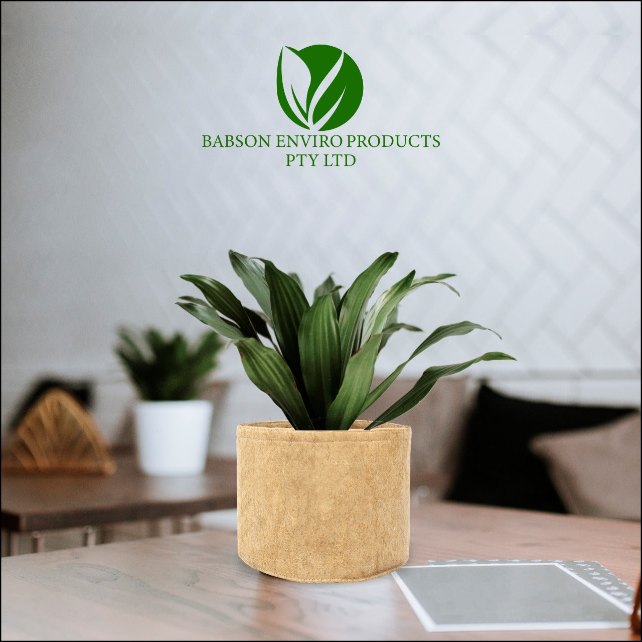 Outdoor Eco Friendly Jute Plant Pots (3.7 Liters)