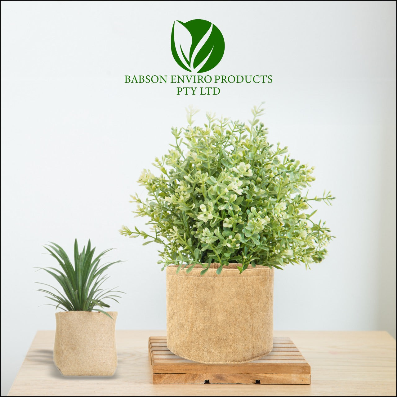 Outdoor Eco Friendly Jute Plant Pots (2.8 Liters)