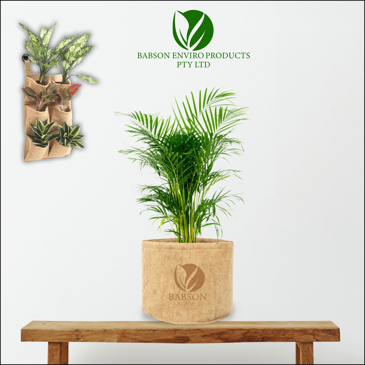 Outdoor Eco Friendly Jute Plant Pots (2.8 Liters)