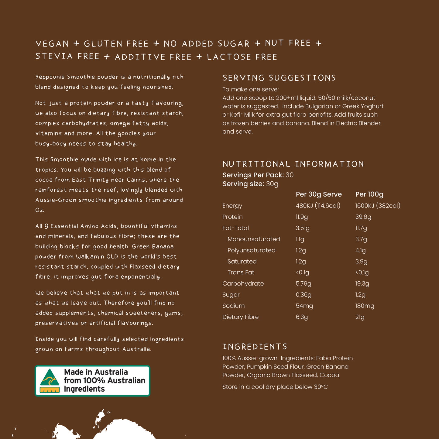 East Trinity Cocoa Blend 900gm