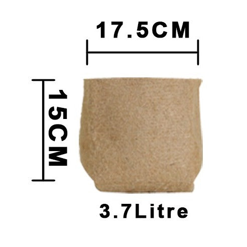 Outdoor Eco Friendly Jute Plant Pots (3.7 Liters)