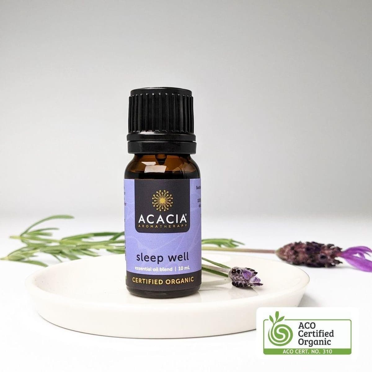 ACACIA AROMATHERAPY Sleep Well Certified Organic Essential Oil Blend