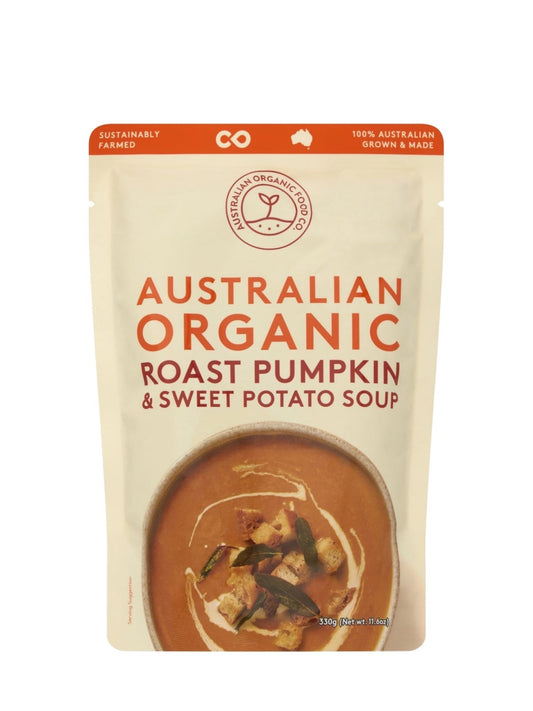 Australian Organic Food Co Pumpkin & Sweet Potato Soup Pouch 330g
