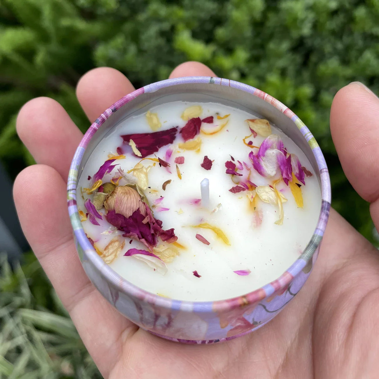 Botanical Candle Gift Set – 4pcs Scented Soy Wax Candles | Chamomile • Jasmine • Camellia • Tuberose | Decorative Floral Aromatherapy Set