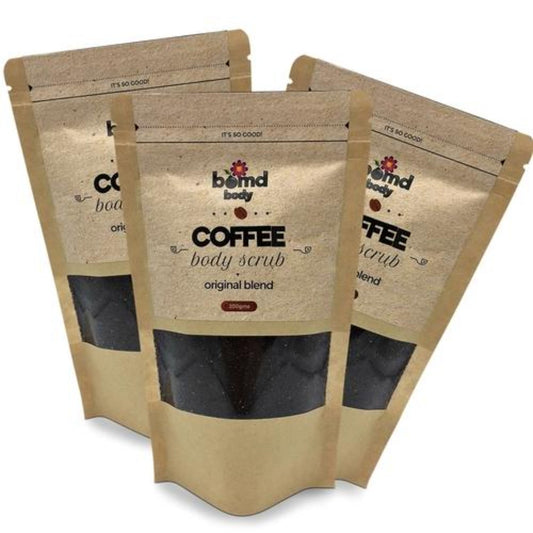 Coffee Body Scrub Original Warm Vanilla 3 x Packs