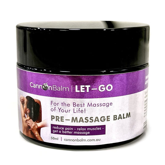 LET GO Pain Relieving Muscle Relaxant Pre Massage Balm 50 ml - (WHOLESALE) MOQ 6 units