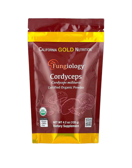 Fungiology® Certified Organic Cordyceps Mushroom Powder 120g