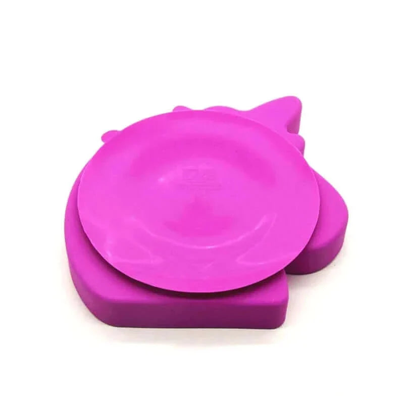 Unicorn Cartoon Silicone Suction Plate for Kids - Pink
