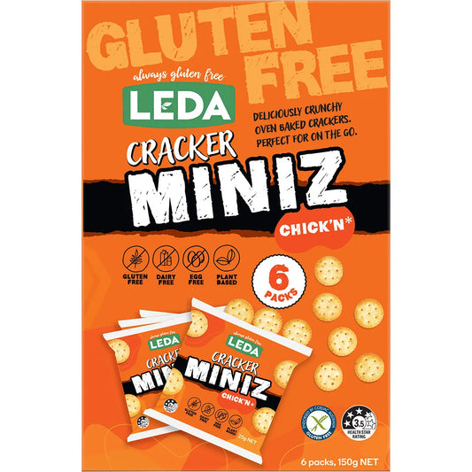 Leda Cracker Miniz Chick'n Multi 6 Pack (25g each pack) 150g