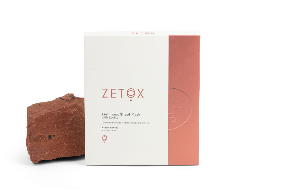 Zetox Luminous Sheet Mask 4 piece box set