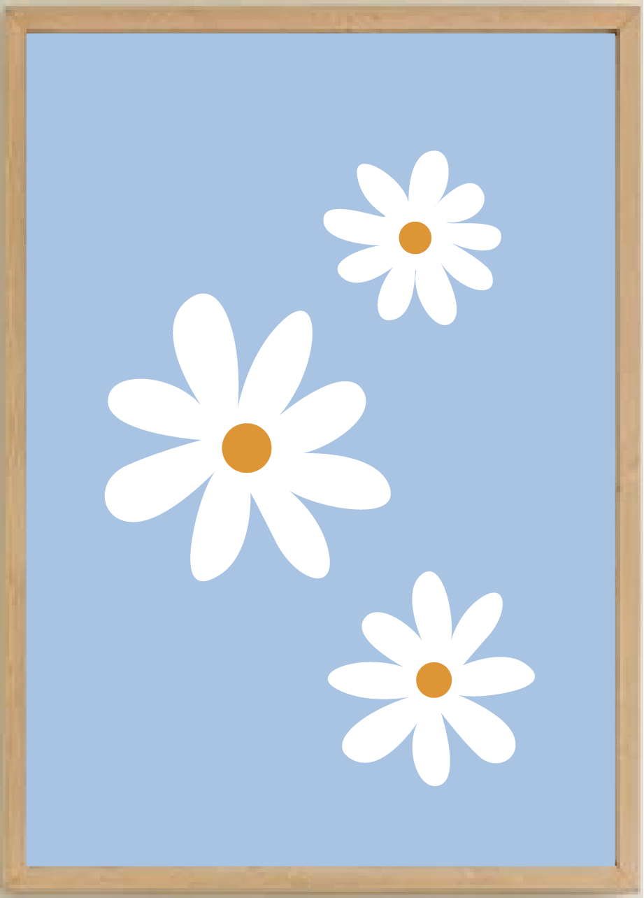 Simple Daisy Triple Print