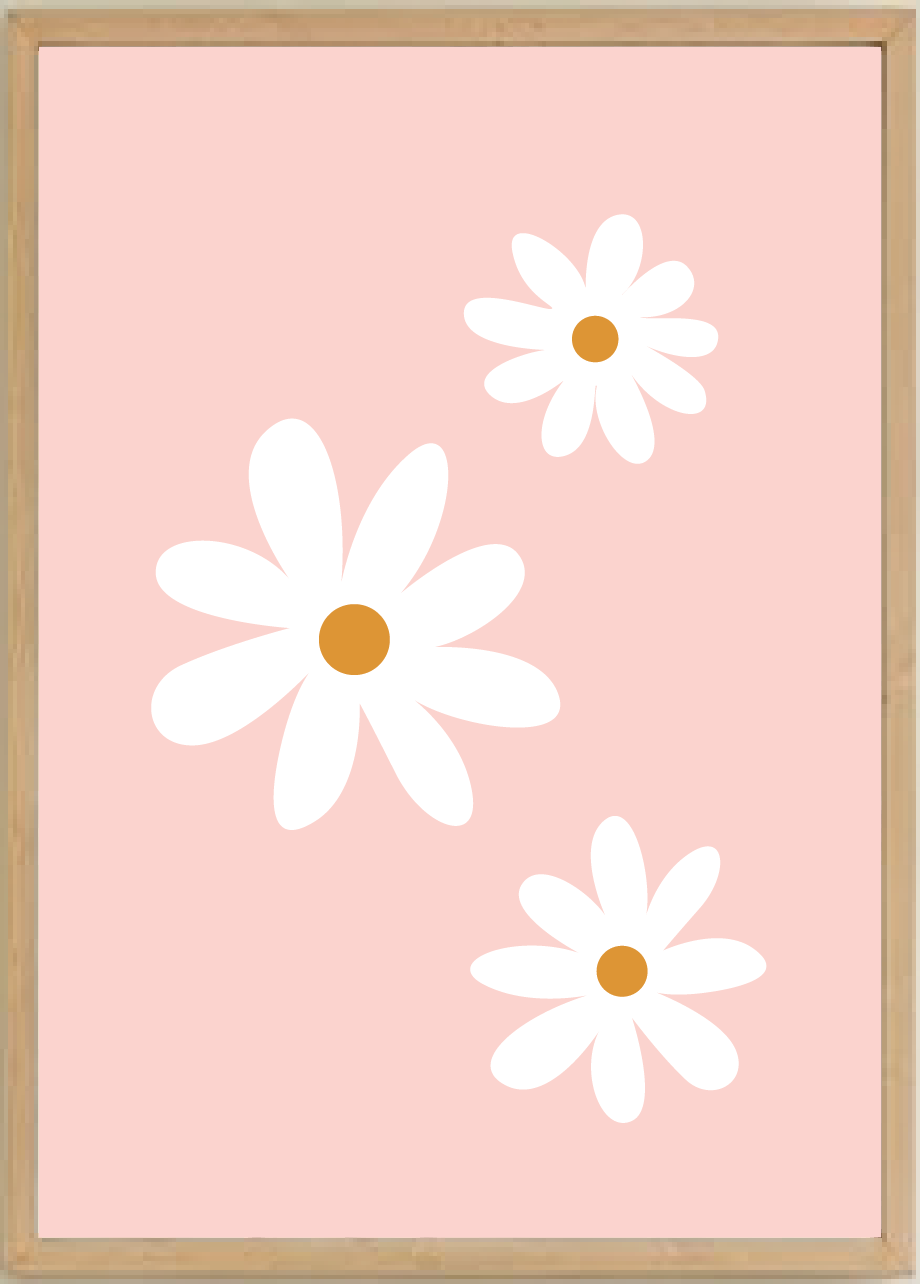 Simple Daisy Triple Print