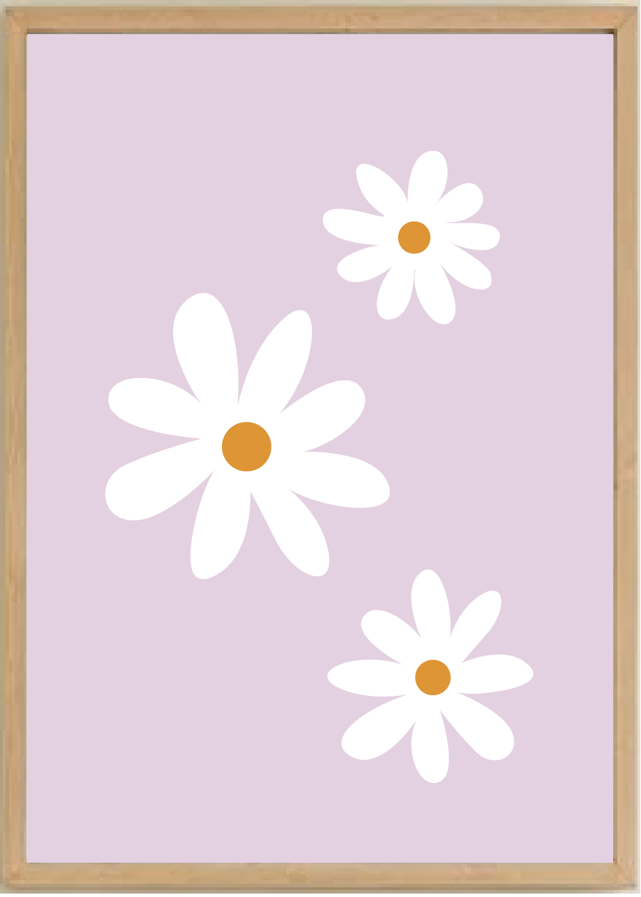 Simple Daisy Triple Print