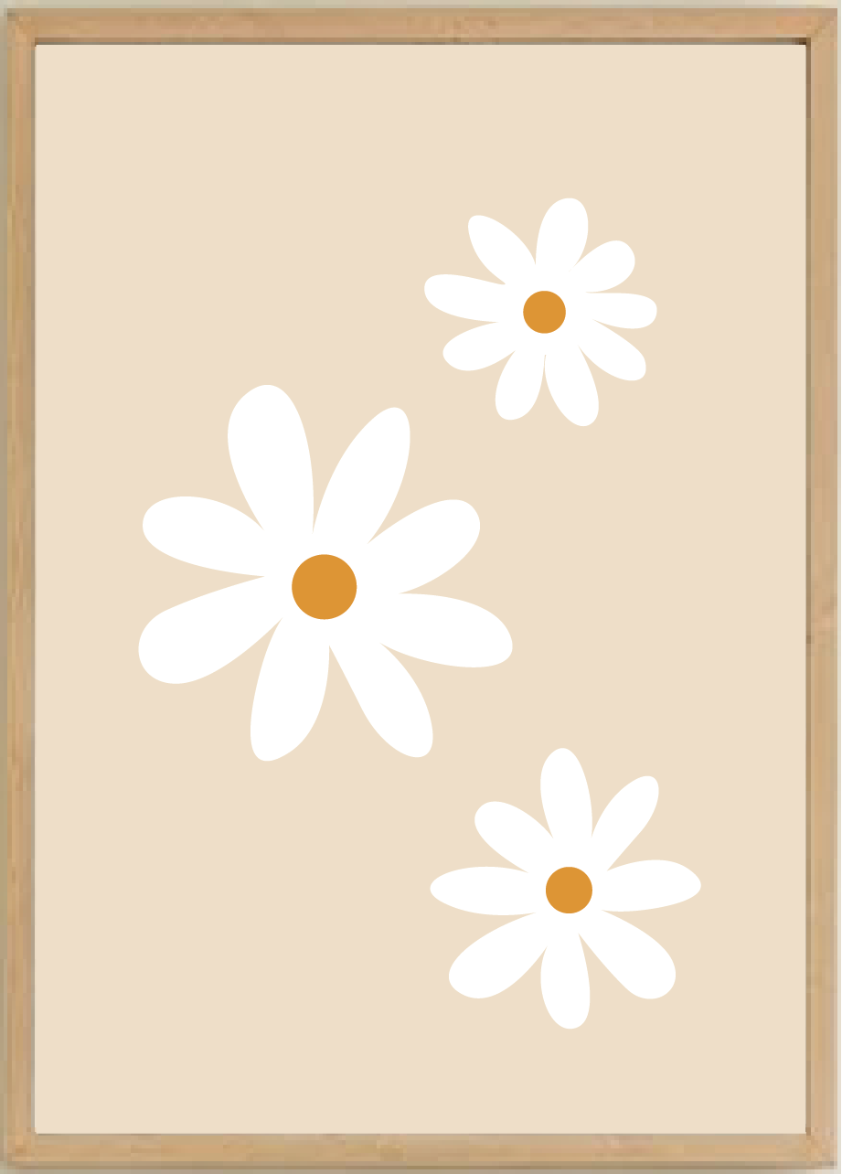 Simple Daisy Triple Print