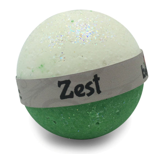 Zest Green Citrus Burst Fresh Fizzy Bubble Bath Bomb