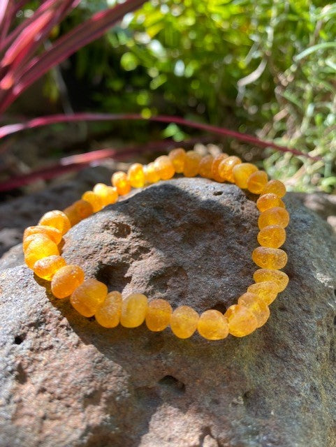 RAW LEMON AMBER BRACELET