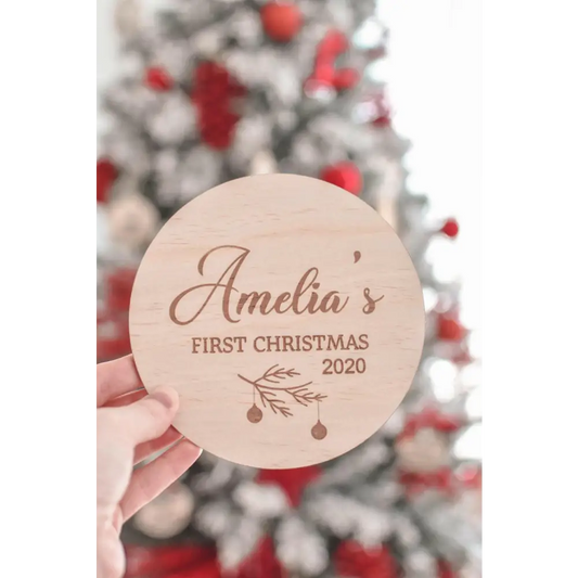 Baby's First Christmas Plaque 2025