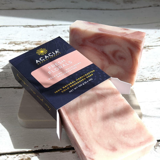 ACACIA AROMATHERAPY Fresh Florals Natural Soap Bar 100g