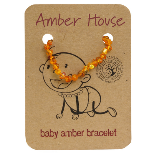 HONEY ROUND BALTIC AMBER BRACELET / ANKLET